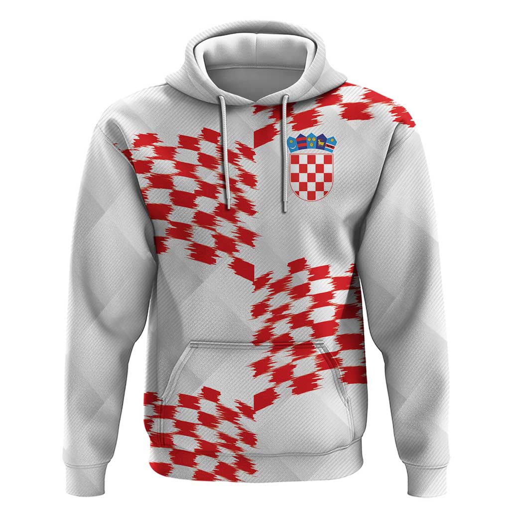 Custom Croatia Football Hoodie Kockasti-Grunge Checkers - Wonder Print Shop