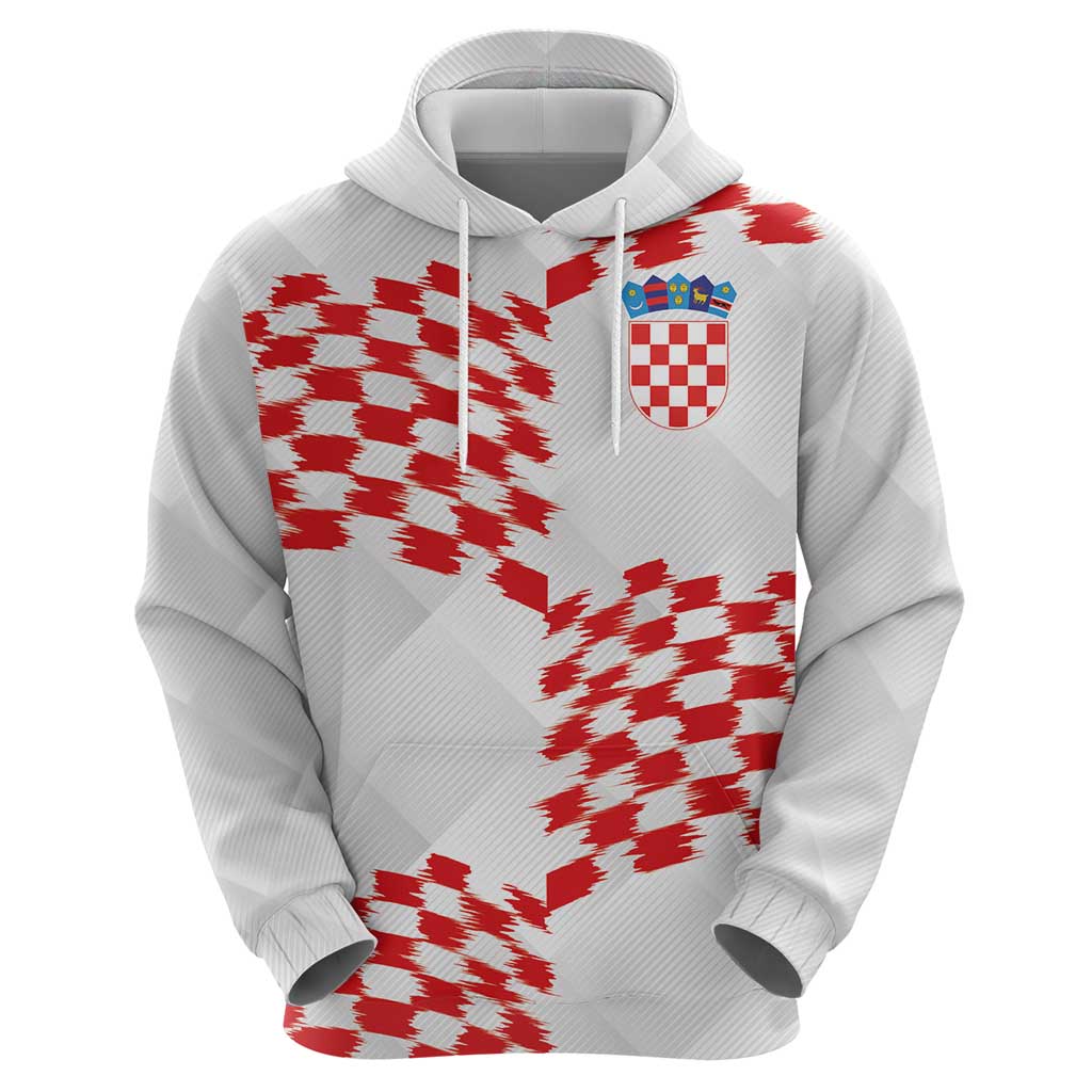 Custom Croatia Football Hoodie Kockasti-Grunge Checkers - Wonder Print Shop