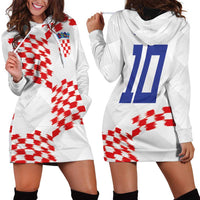 Custom Croatia Football Hoodie Dress Kockasti-Grunge Checkers - Wonder Print Shop