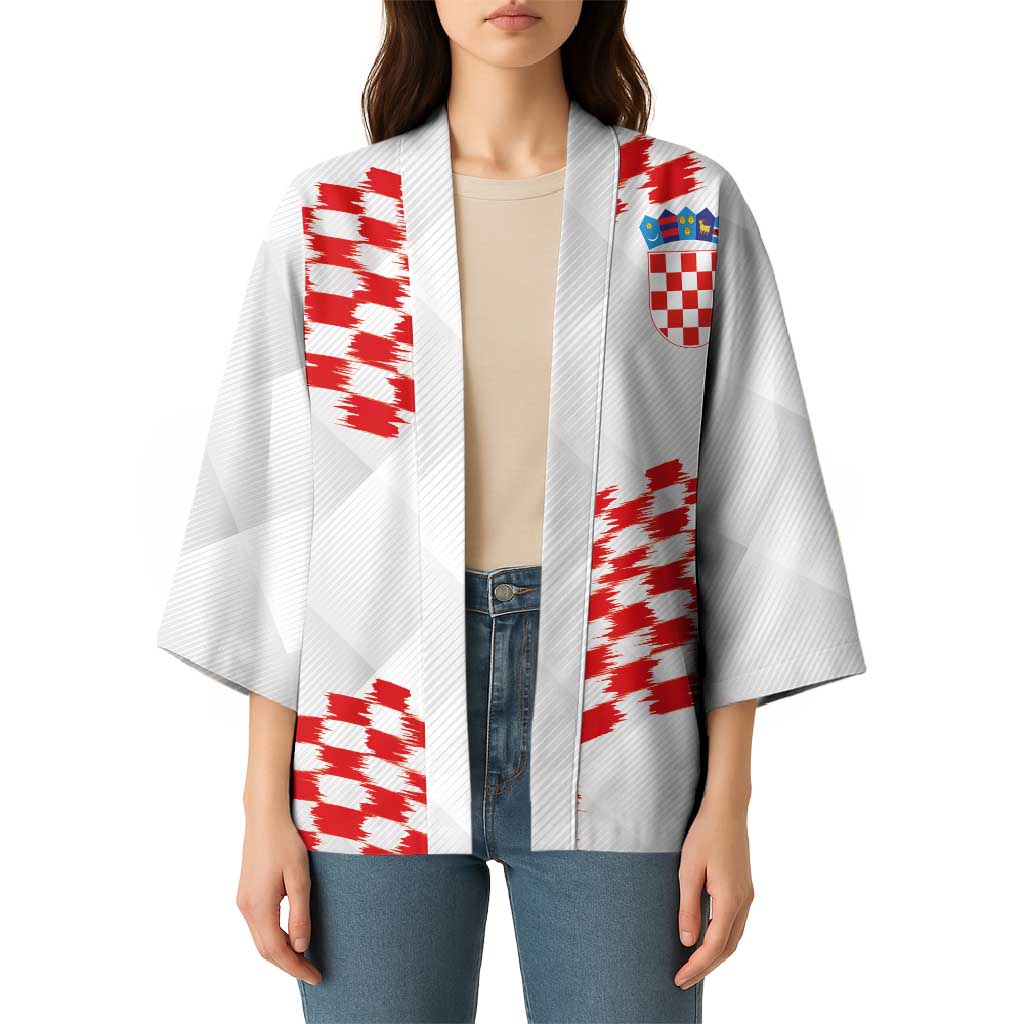 Custom Croatia Football Kimono Kockasti-Grunge Checkers - Wonder Print Shop