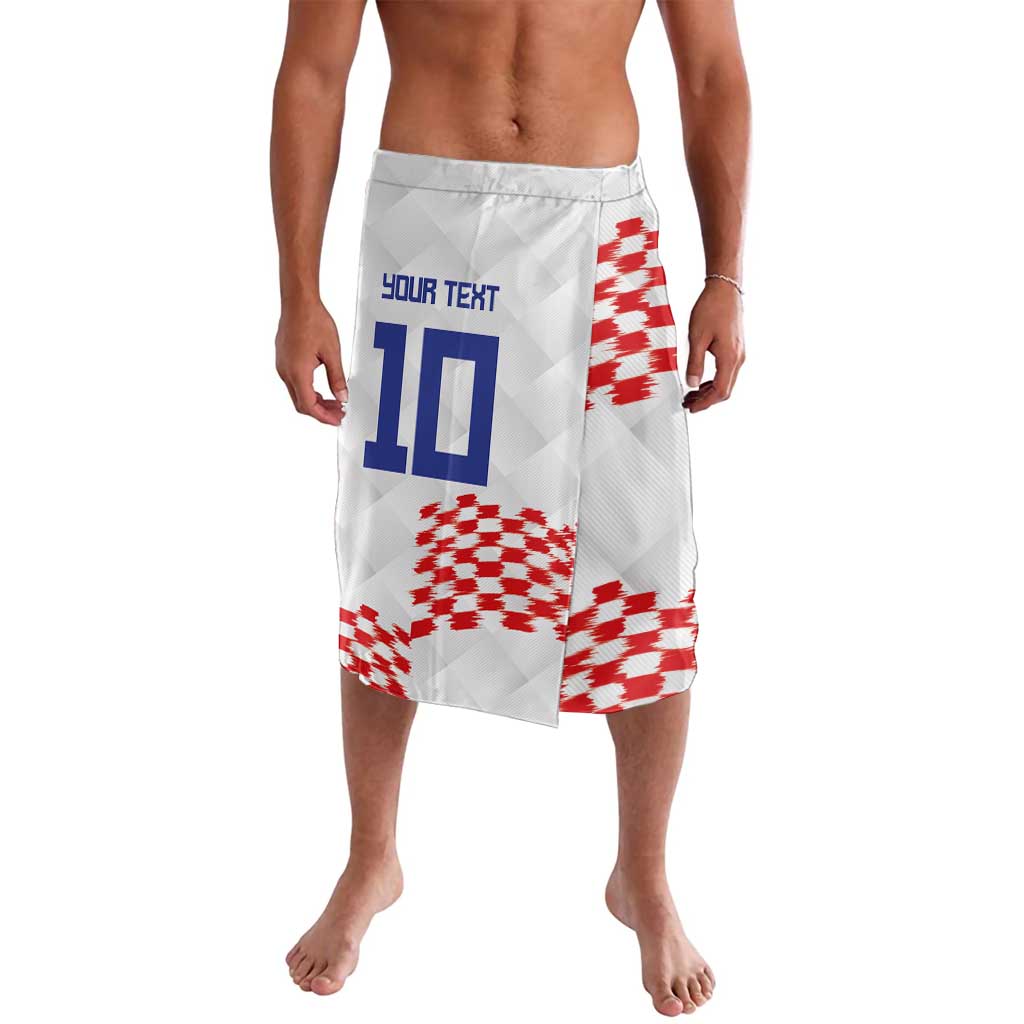 Custom Croatia Football Lavalava Kockasti-Grunge Checkers - Wonder Print Shop