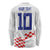 Custom Croatia Football Long Sleeve Shirt Kockasti-Grunge Checkers - Wonder Print Shop