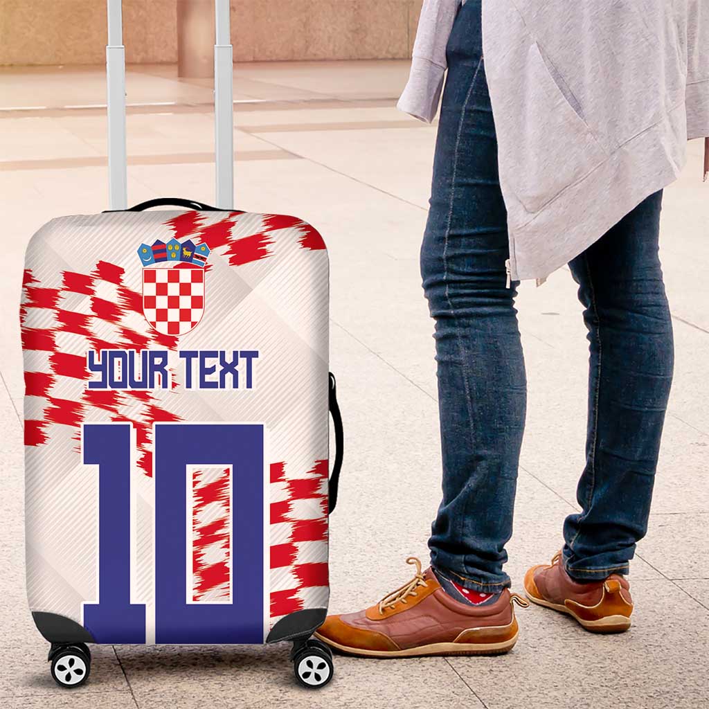 Custom Croatia Football Luggage Cover Kockasti-Grunge Checkers - Wonder Print Shop