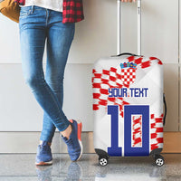 Custom Croatia Football Luggage Cover Kockasti-Grunge Checkers - Wonder Print Shop
