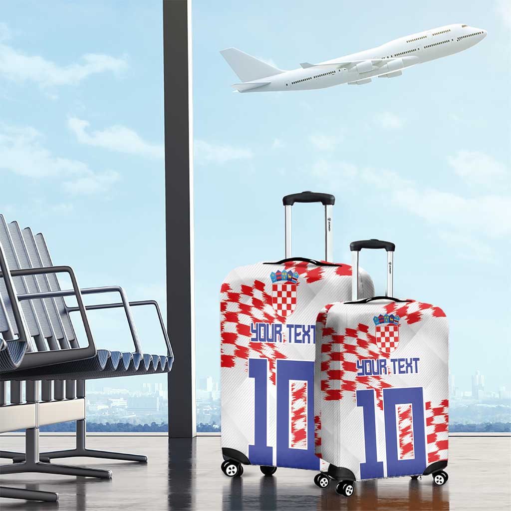 Custom Croatia Football Luggage Cover Kockasti-Grunge Checkers - Wonder Print Shop