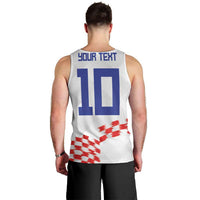 Custom Croatia Football Men Tank Top Kockasti-Grunge Checkers - Wonder Print Shop