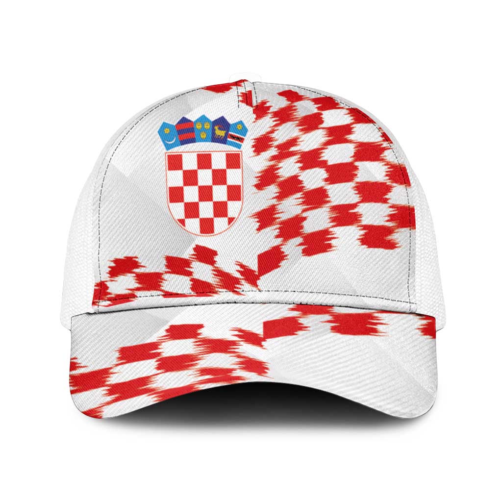 Croatia Football Mesh Trucker Cap Kockasti-Grunge Checkers - Wonder Print Shop