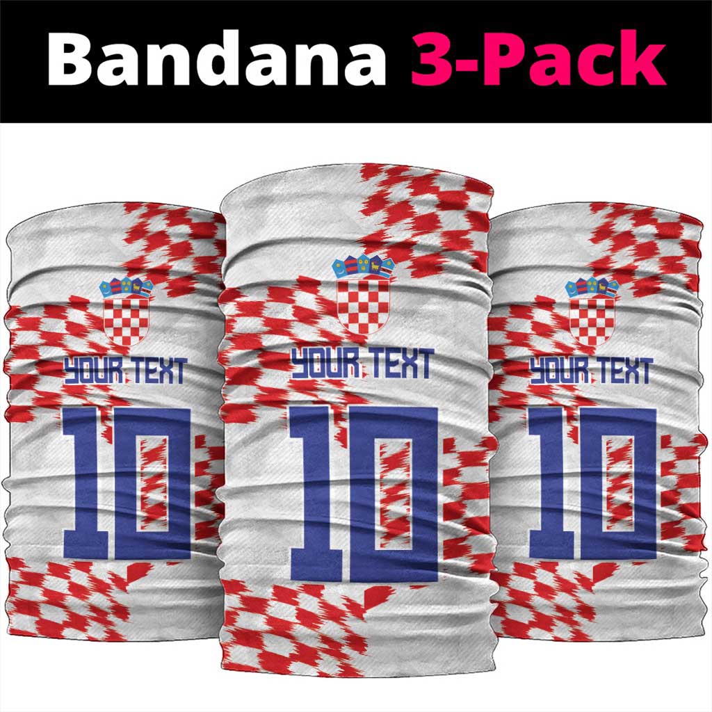 Croatia Football Neck Gaiter Kockasti-Grunge Checkers LT03