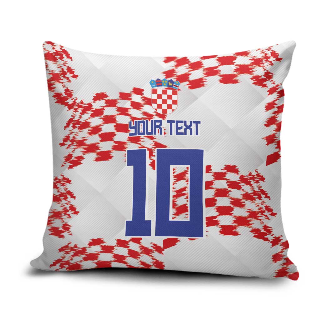 Custom Croatia Football Pillow Cover Kockasti-Grunge Checkers - Wonder Print Shop