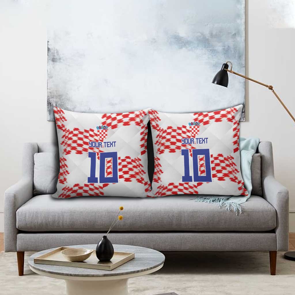 Custom Croatia Football Pillow Cover Kockasti-Grunge Checkers - Wonder Print Shop