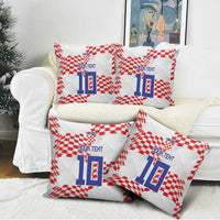 Custom Croatia Football Pillow Cover Kockasti-Grunge Checkers - Wonder Print Shop