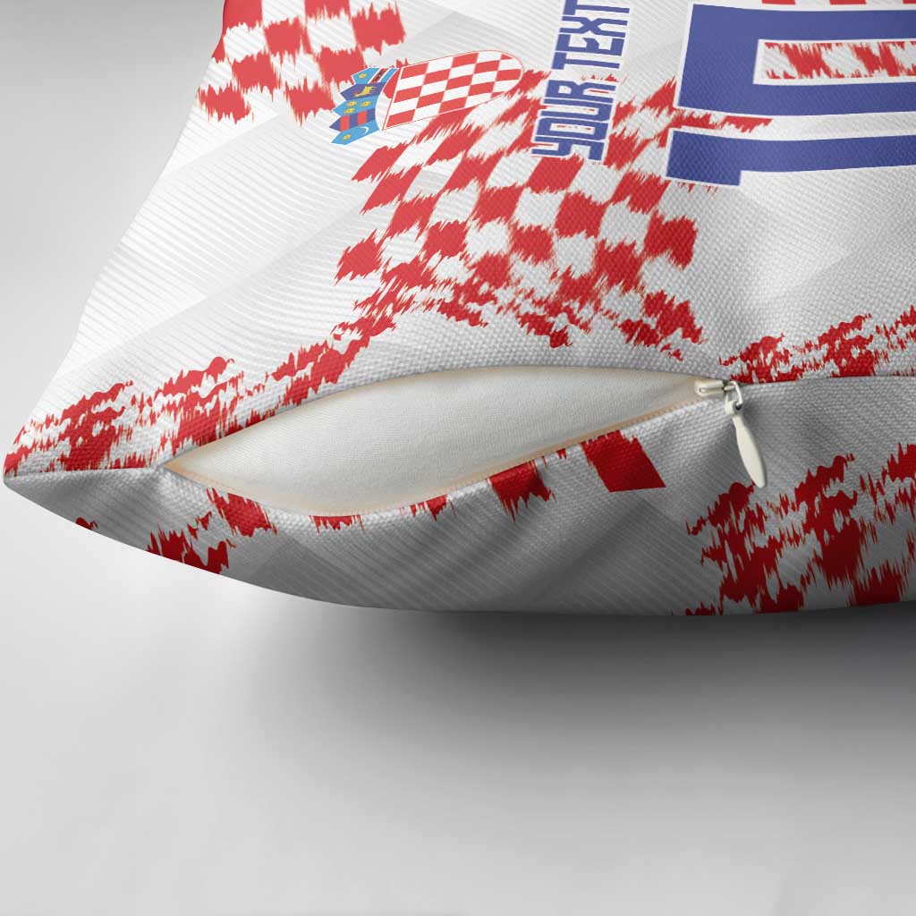 Custom Croatia Football Pillow Cover Kockasti-Grunge Checkers - Wonder Print Shop