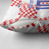 Custom Croatia Football Pillow Cover Kockasti-Grunge Checkers - Wonder Print Shop