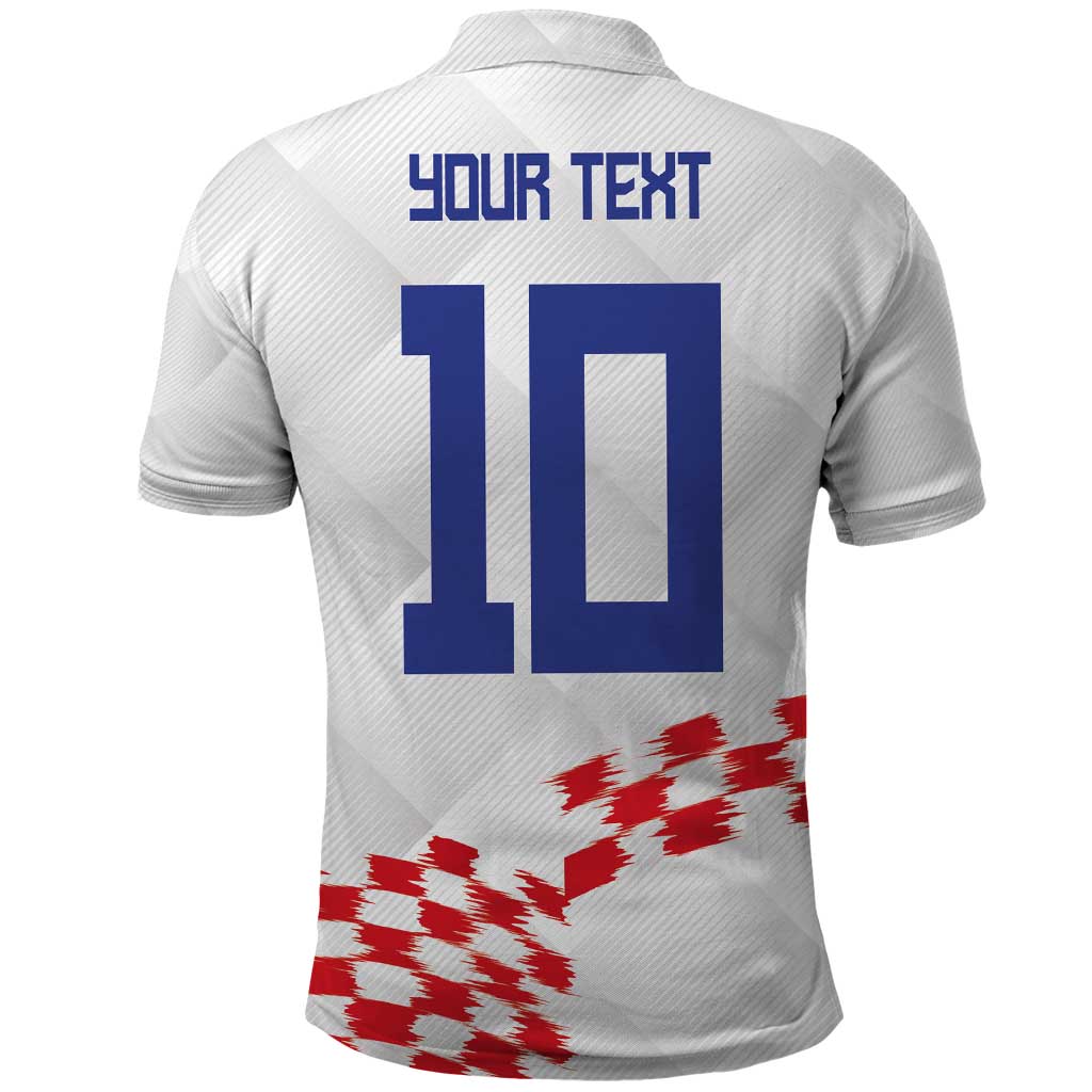 Custom Croatia Football Polo Shirt Kockasti-Grunge Checkers - Wonder Print Shop