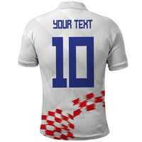 Custom Croatia Football Polo Shirt Kockasti-Grunge Checkers - Wonder Print Shop