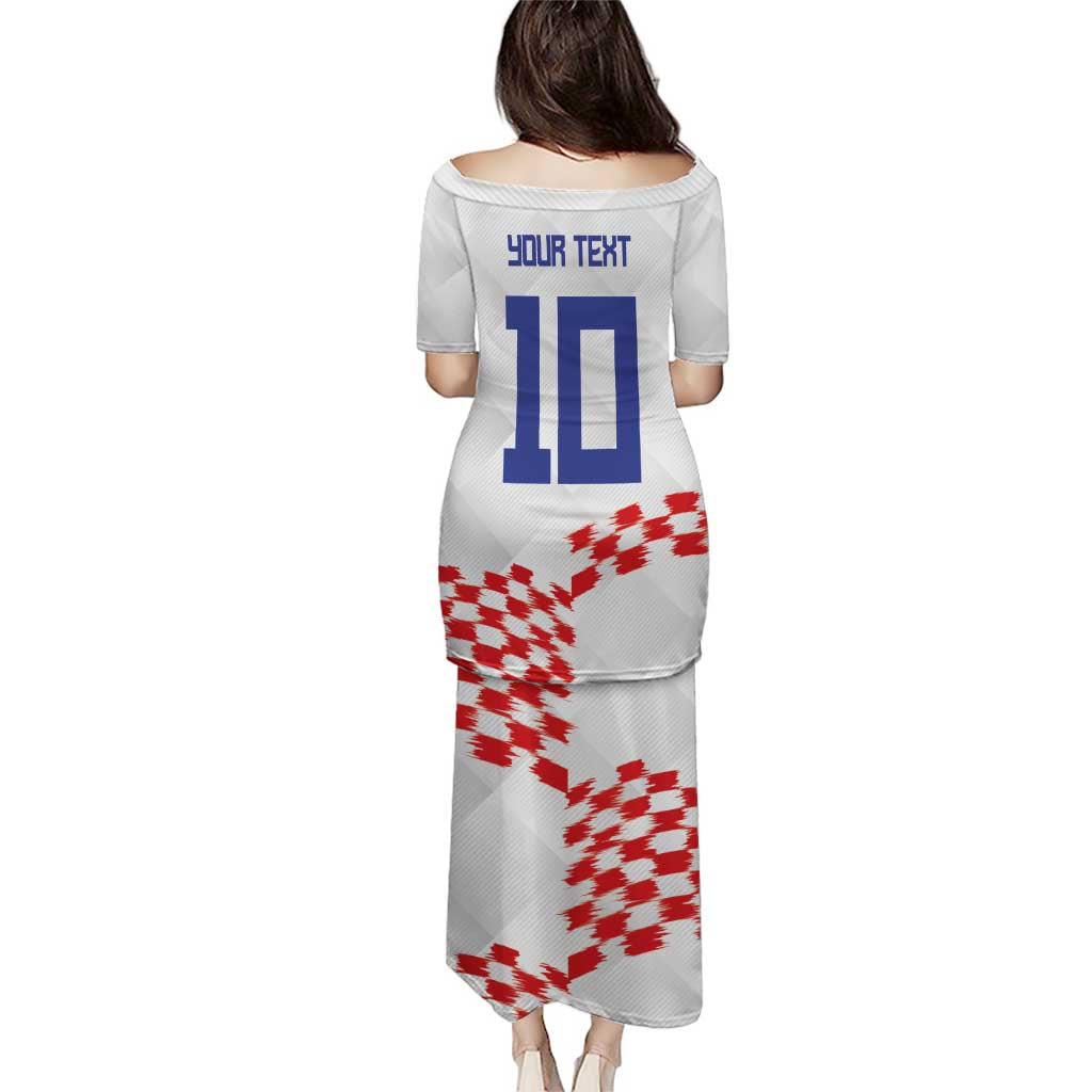 Custom Croatia Football Puletasi Kockasti-Grunge Checkers - Wonder Print Shop