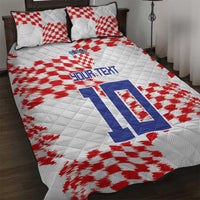 Custom Croatia Football Quilt Bed Set Kockasti-Grunge Checkers - Wonder Print Shop