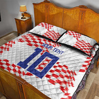 Custom Croatia Football Quilt Bed Set Kockasti-Grunge Checkers - Wonder Print Shop
