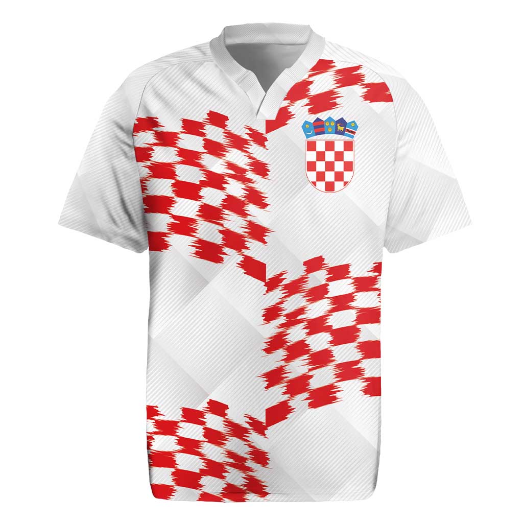 Custom Croatia Football Rugby Jersey Kockasti-Grunge Checkers - Wonder Print Shop