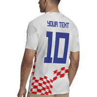 Custom Croatia Football Rugby Jersey Kockasti-Grunge Checkers - Wonder Print Shop