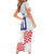 Custom Croatia Football Short Sleeve Bodycon Dress Kockasti-Grunge Checkers - Wonder Print Shop