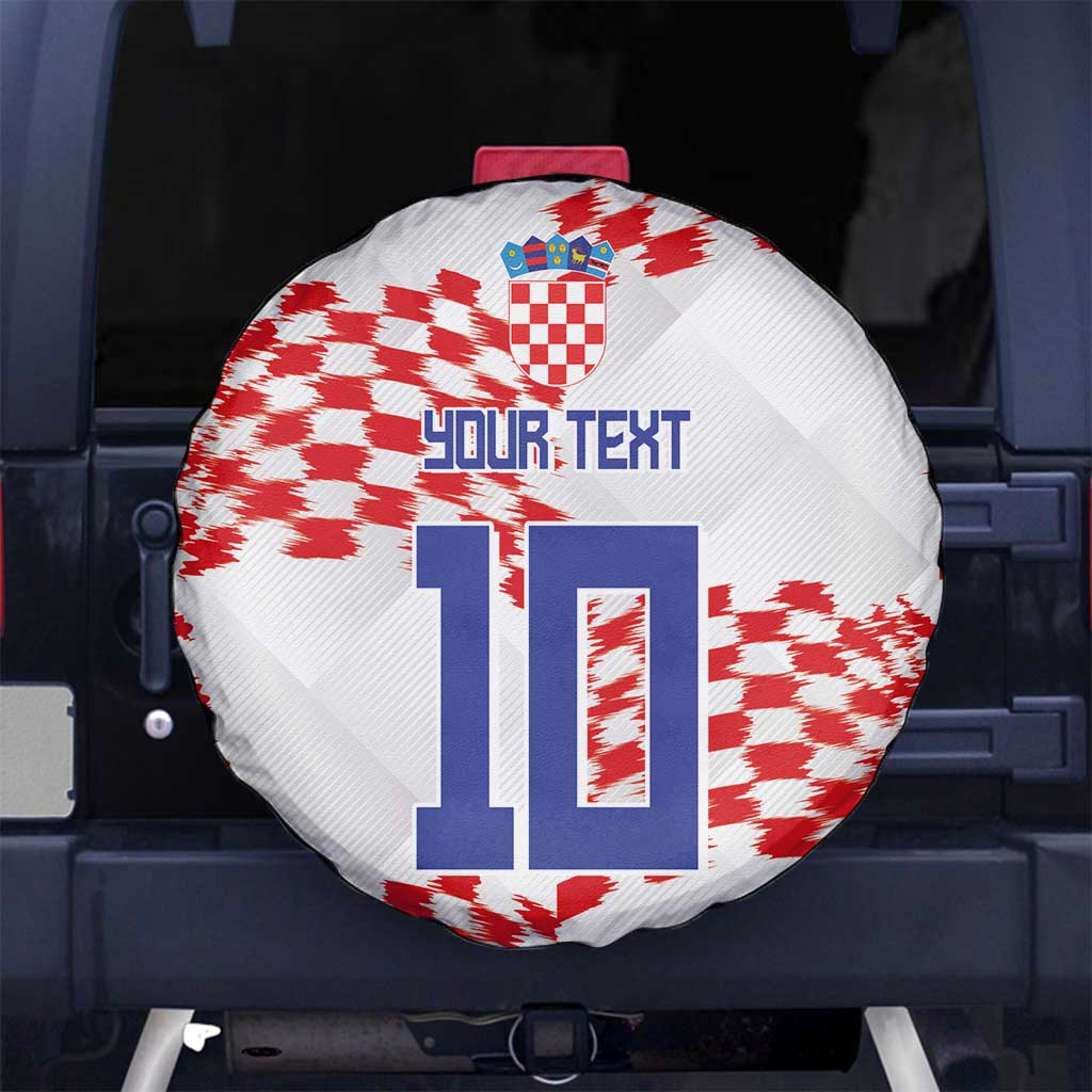 Custom Croatia Football Spare Tire Cover Kockasti-Grunge Checkers - Wonder Print Shop
