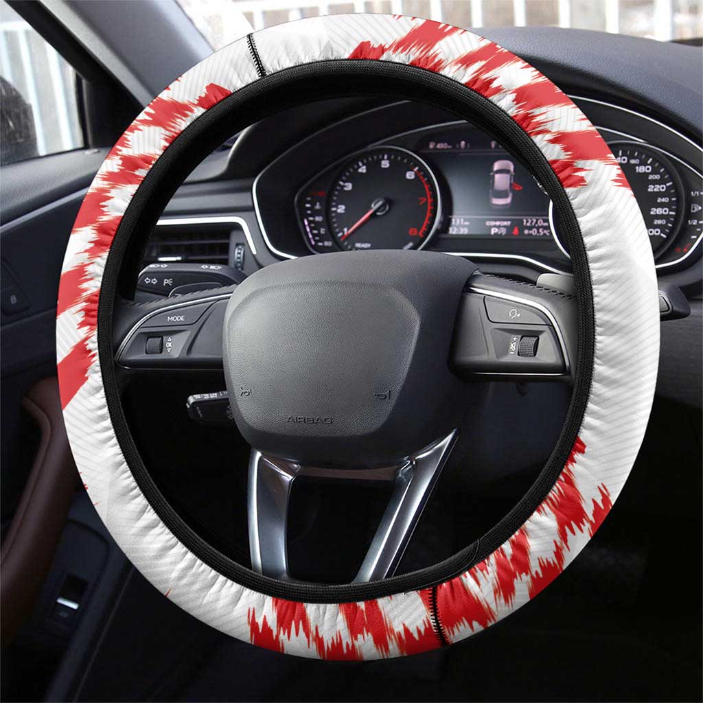 Croatia Football Steering Wheel Cover Kockasti-Grunge Checkers - Wonder Print Shop