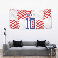 Custom Croatia Football Tapestry Kockasti-Grunge Checkers - Wonder Print Shop