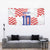 Custom Croatia Football Tapestry Kockasti-Grunge Checkers - Wonder Print Shop