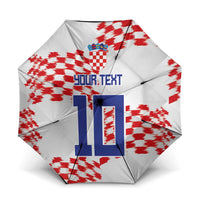 Custom Croatia Football Umbrella Kockasti-Grunge Checkers - Wonder Print Shop
