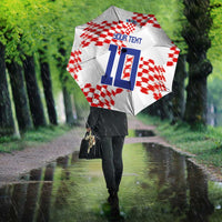 Custom Croatia Football Umbrella Kockasti-Grunge Checkers - Wonder Print Shop