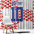 Custom Croatia Football Window Curtain Kockasti-Grunge Checkers - Wonder Print Shop