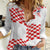 Custom Croatia Football Women Casual Shirt Kockasti-Grunge Checkers - Wonder Print Shop