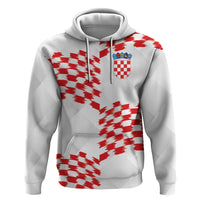 Custom Croatia Football Zip Hoodie Kockasti-Grunge Checkers - Wonder Print Shop