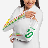 Custom Senegal Football Arm Sleeves Tricolor Traditional Patterns Sporty Style - Wonder Print Shop