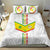 Custom Senegal Football Bedding Set Tricolor Traditional Patterns Sporty Style - Wonder Print Shop