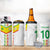 Custom Senegal Football 4 in 1 Can Cooler Tumbler Tricolor Traditional Patterns Sporty Style - Wonder Print Shop