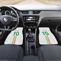 Custom Senegal Football Car Mats Tricolor Traditional Patterns Sporty Style - Wonder Print Shop