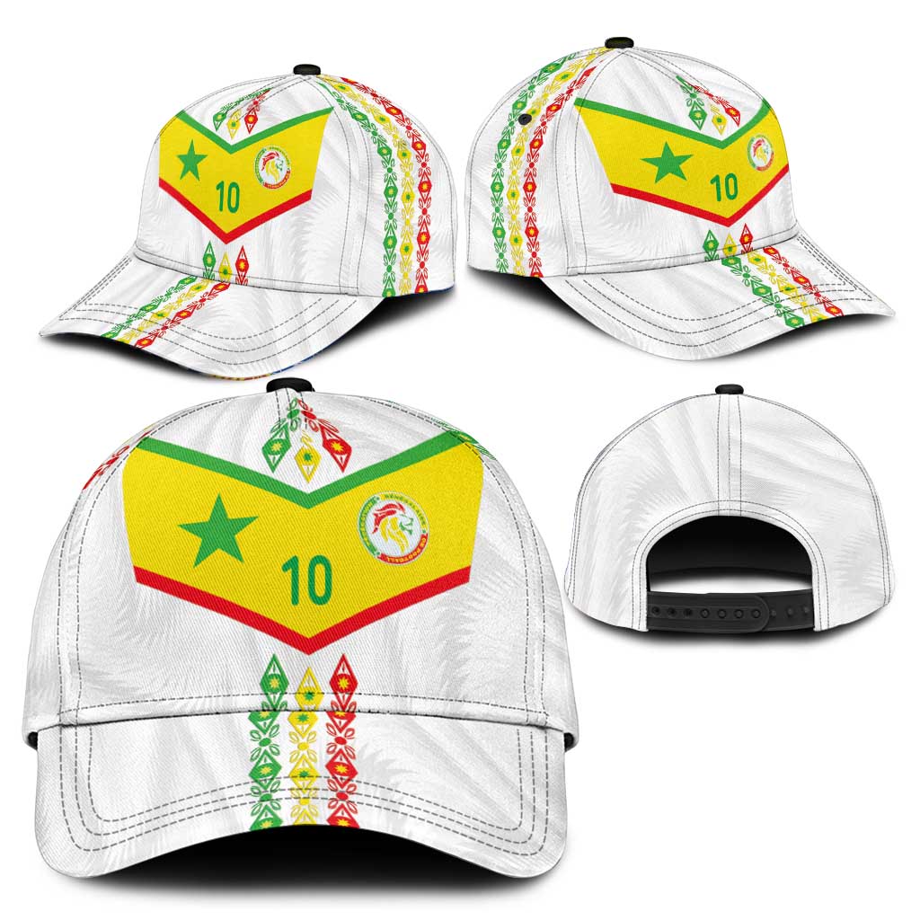 Senegal Football Classic Cap Tricolor Traditional Patterns Sporty Style - Wonder Print Shop