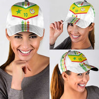 Senegal Football Classic Cap Tricolor Traditional Patterns Sporty Style - Wonder Print Shop