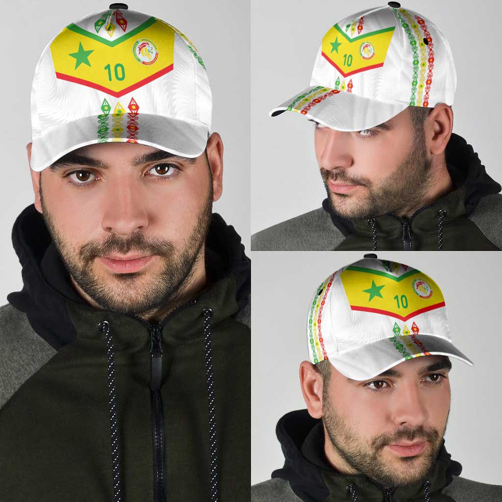 Senegal Football Classic Cap Tricolor Traditional Patterns Sporty Style - Wonder Print Shop