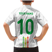 Custom Senegal Football Family Matching Mermaid Dress and Hawaiian Shirt Tricolor Traditional Patterns Sporty Style - Wonder Print Shop