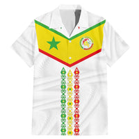 Custom Senegal Football Family Matching Mermaid Dress and Hawaiian Shirt Tricolor Traditional Patterns Sporty Style - Wonder Print Shop