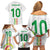 Custom Senegal Football Family Matching Off Shoulder Short Dress and Hawaiian Shirt Tricolor Traditional Patterns Sporty Style - Wonder Print Shop