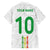 Custom Senegal Football Family Matching Off Shoulder Short Dress and Hawaiian Shirt Tricolor Traditional Patterns Sporty Style - Wonder Print Shop