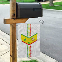 Custom Senegal Football Garden Flag Tricolor Traditional Patterns Sporty Style - Wonder Print Shop