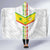 Custom Senegal Football Hooded Blanket Tricolor Traditional Patterns Sporty Style - Wonder Print Shop