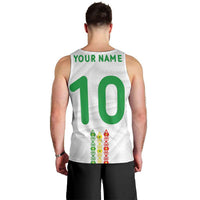 Custom Senegal Football Men Tank Top Tricolor Traditional Patterns Sporty Style - Wonder Print Shop