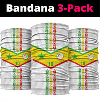 Senegal Football Neck Gaiter Tricolor Traditional Patterns Sporty Style LT03
