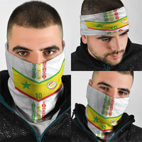 Senegal Football Neck Gaiter Tricolor Traditional Patterns Sporty Style LT03